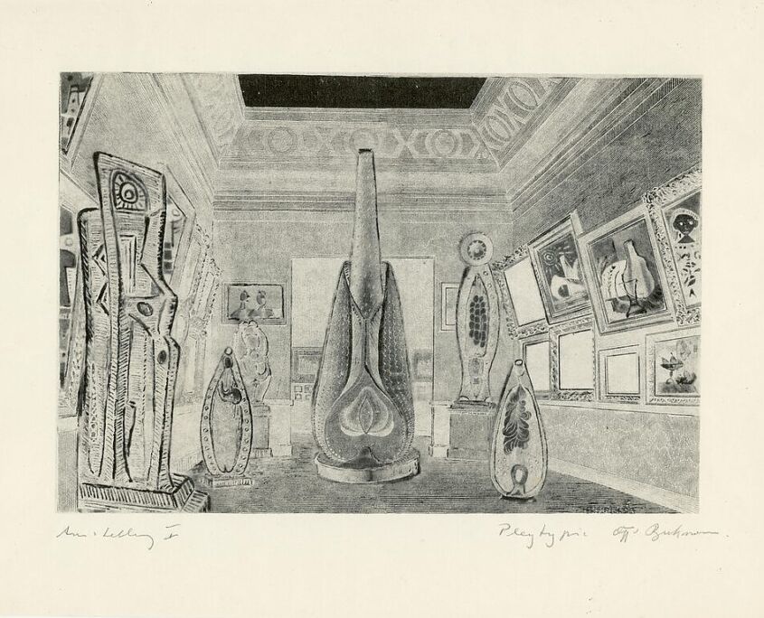 Ausstellung I, Pletypie, Um 1957 (Albertina) - Arbeiten